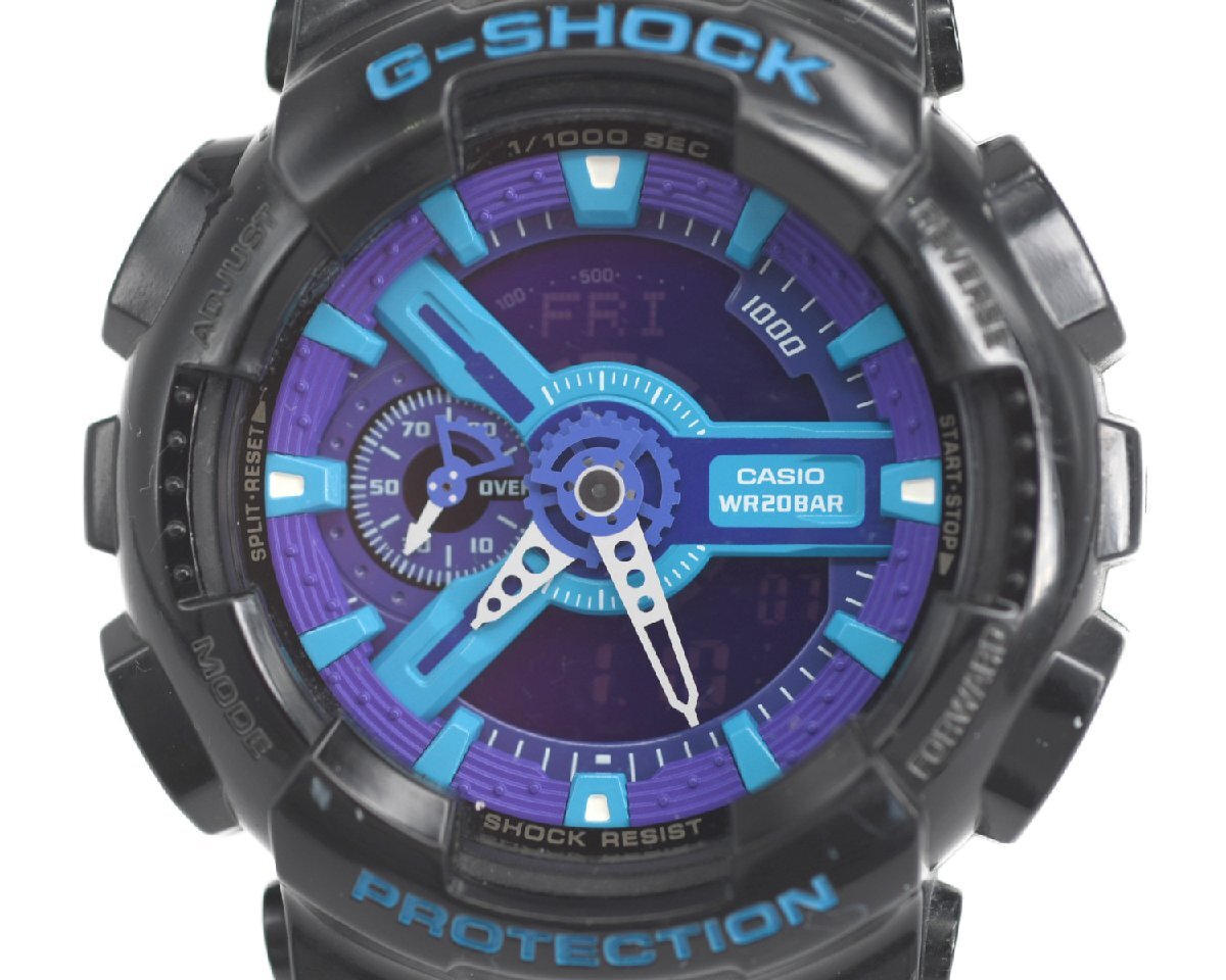 中古品] 稼働品【CASIO】カシオ G-SHOCK GA-110HC-1AJF JIS1種耐磁性能 