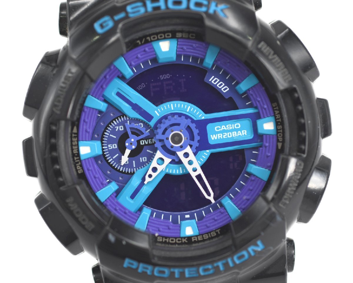 中古品] 稼働品【CASIO】カシオ G-SHOCK GA-110HC-1AJF JIS1種耐磁性能 