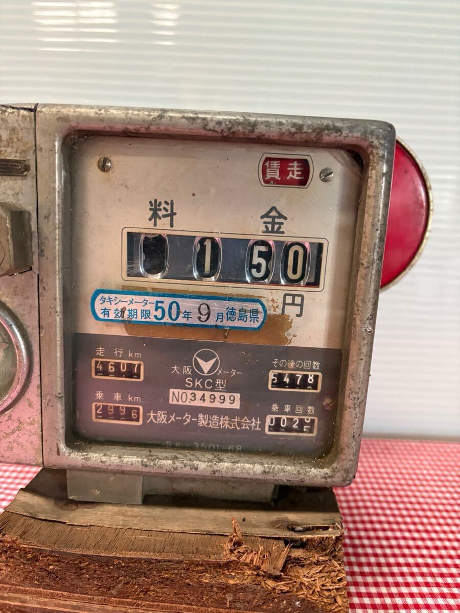 タクシーメーター 当時物 レトロ タクシーメーター レトロ 当時物 TAXI