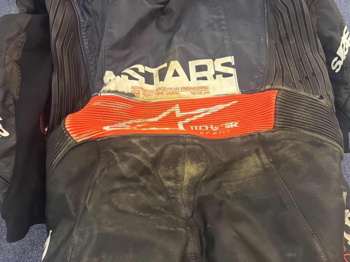 アルパインスターズ レーシングスーツ ツナギ XL〜2XL アルパインスターズ レーシングスーツ alpinestars LEATHER FUSION レーシングスーツサイズ:50
