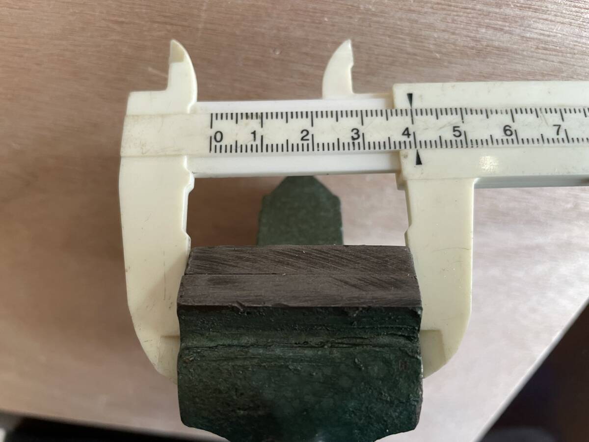 使用した 鉄製ミニ万力 表記38 小型マンリキ バイス 口幅約40ミリ 最大開口約43ミリ 訳ありテーブルに固定部品紛失 _4