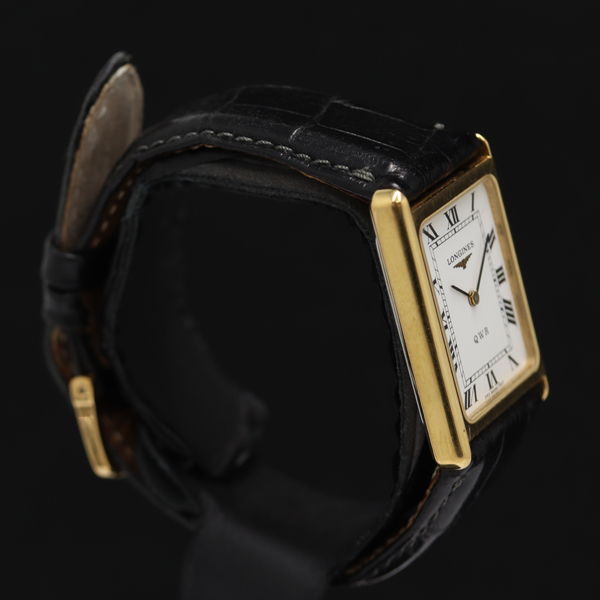 1円 稼働 ロンジン QWR L4.640.2 QZ ホワイト文字盤 ボーイズ/メンズ腕時計 8549200 1DIT KMR_2