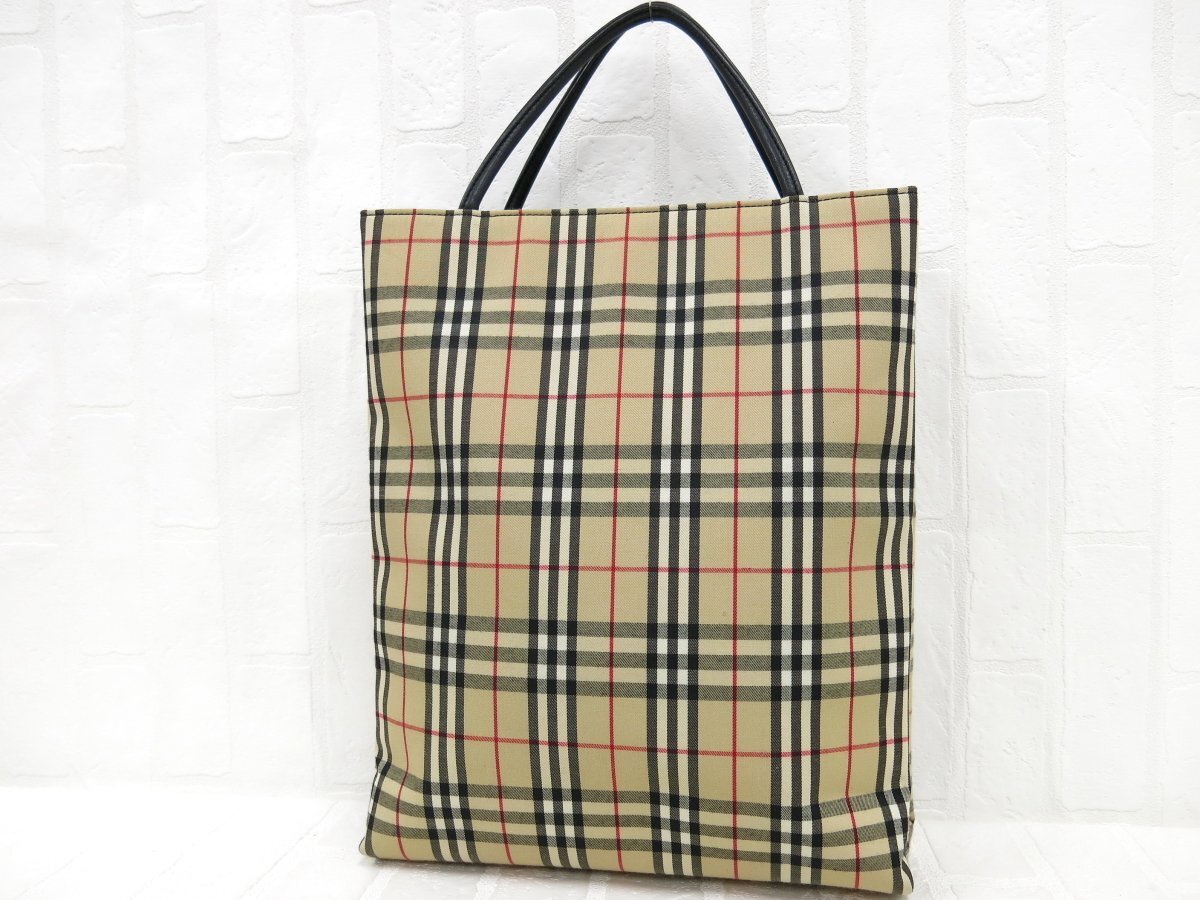 ◇超美品◇BURBERRY バーバリー◇ノバチェック◇ナイロン カーフ 