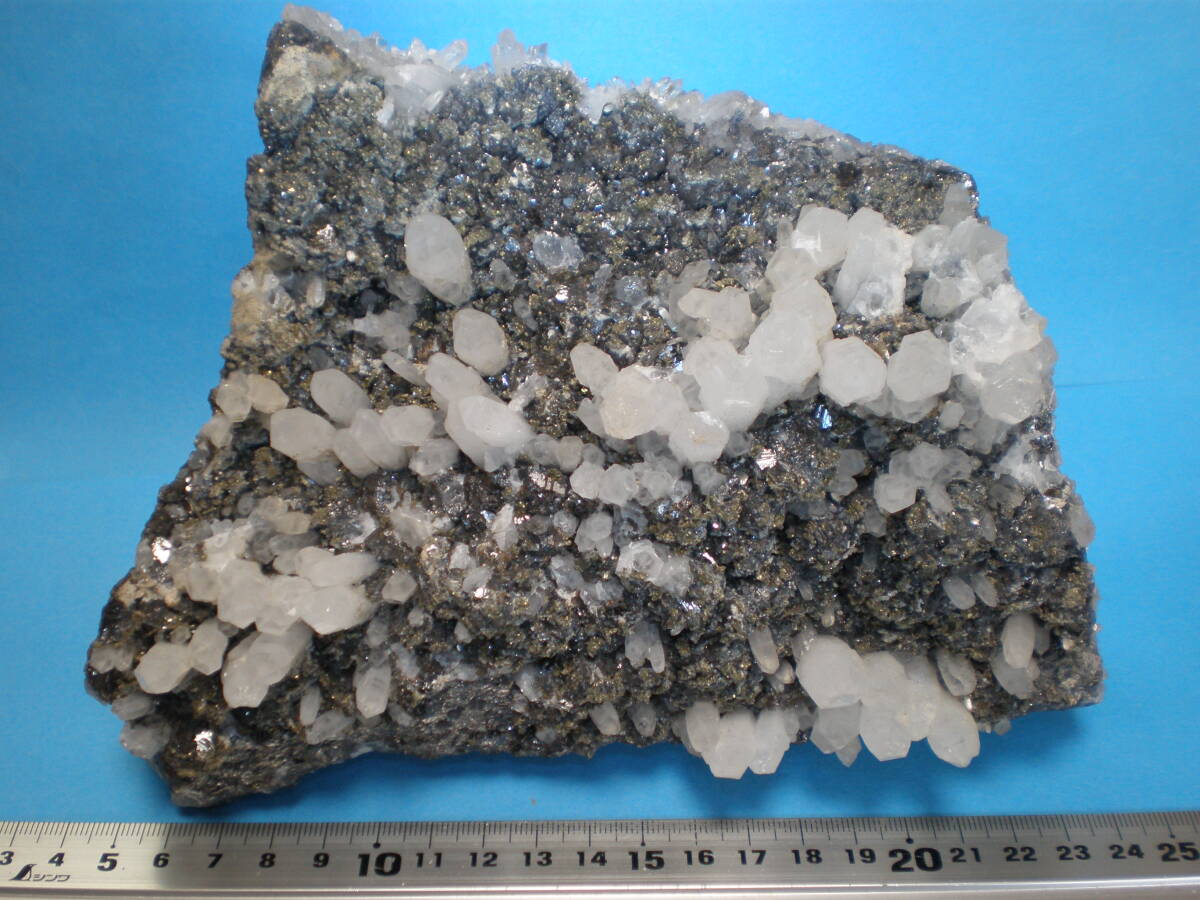 鉱石 閃亜鉛鉱 (Quartz, 水晶 新潟県白板鉱山産 山形県鶴岡市大鳥 