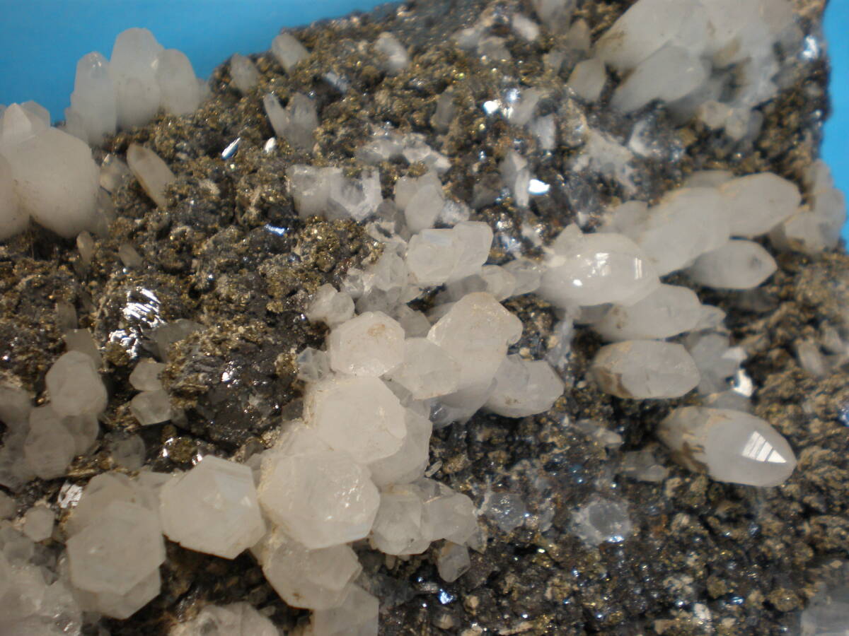 鉱石 閃亜鉛鉱 (Quartz, 水晶 新潟県白板鉱山産 山形県鶴岡市大鳥 