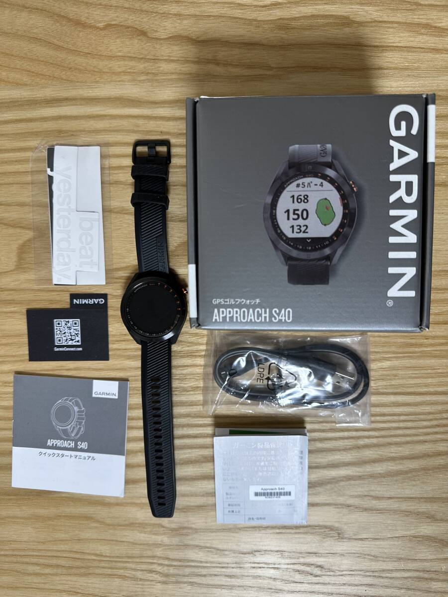 ガーミン GARMIN APPROACH S40 ブラック 美品 GARMIN Approach 【公式