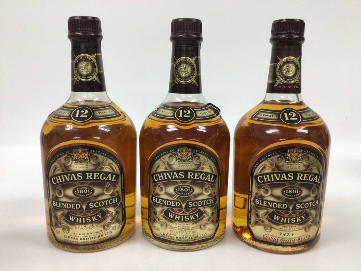 ウイスキー whisky シーバスリーガル 12年 3本セット 750/760/700ml 40 