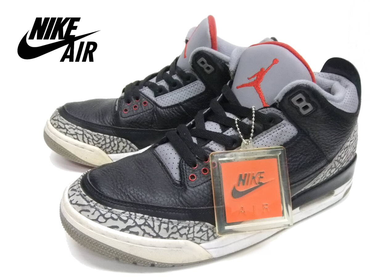 □NIKE□エアジョーダン3レトロ 黒 US10 28cm 854252-001 AIR JORDAN 3 