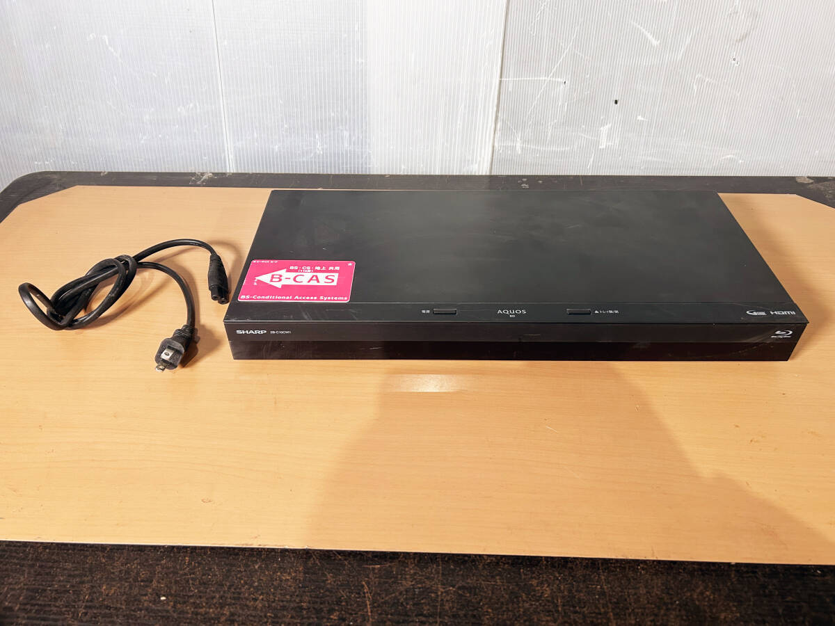 2020年製☆ジャンク扱い品 中古☆SHARP 2B-C10CW1 ブルーレイ