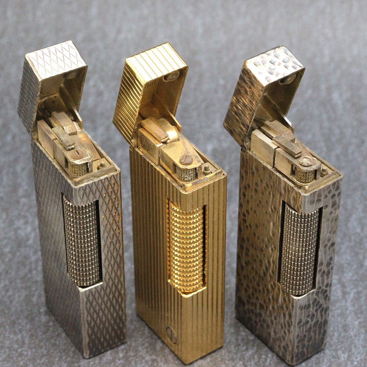 ダンヒル Dunhill ゴールド/シルバー 3点 着火未確認 ブランドライター 