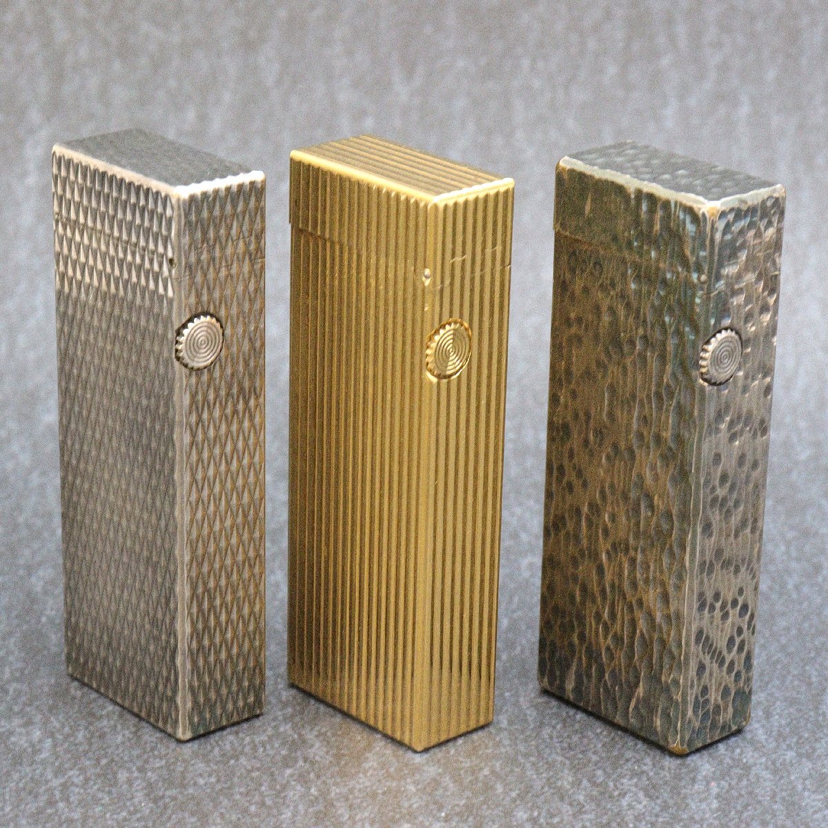 ダンヒル Dunhill ゴールド/シルバー 3点 着火未確認 ブランドライター 