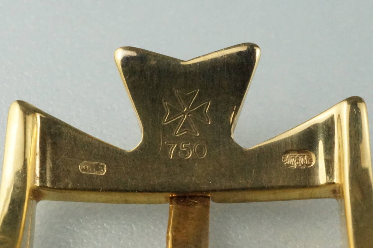 ヴァシュロン・コンスタンタン 18金無垢 純正 尾錠 750 YG 14㎜ 重量