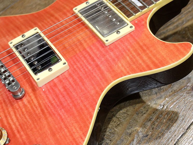 バーニー　LSD レスポールライト　薄ボディ　軽量 Burny Luper Prade LSD-55N？？ TPK シースルーピンク 薄型ボディ