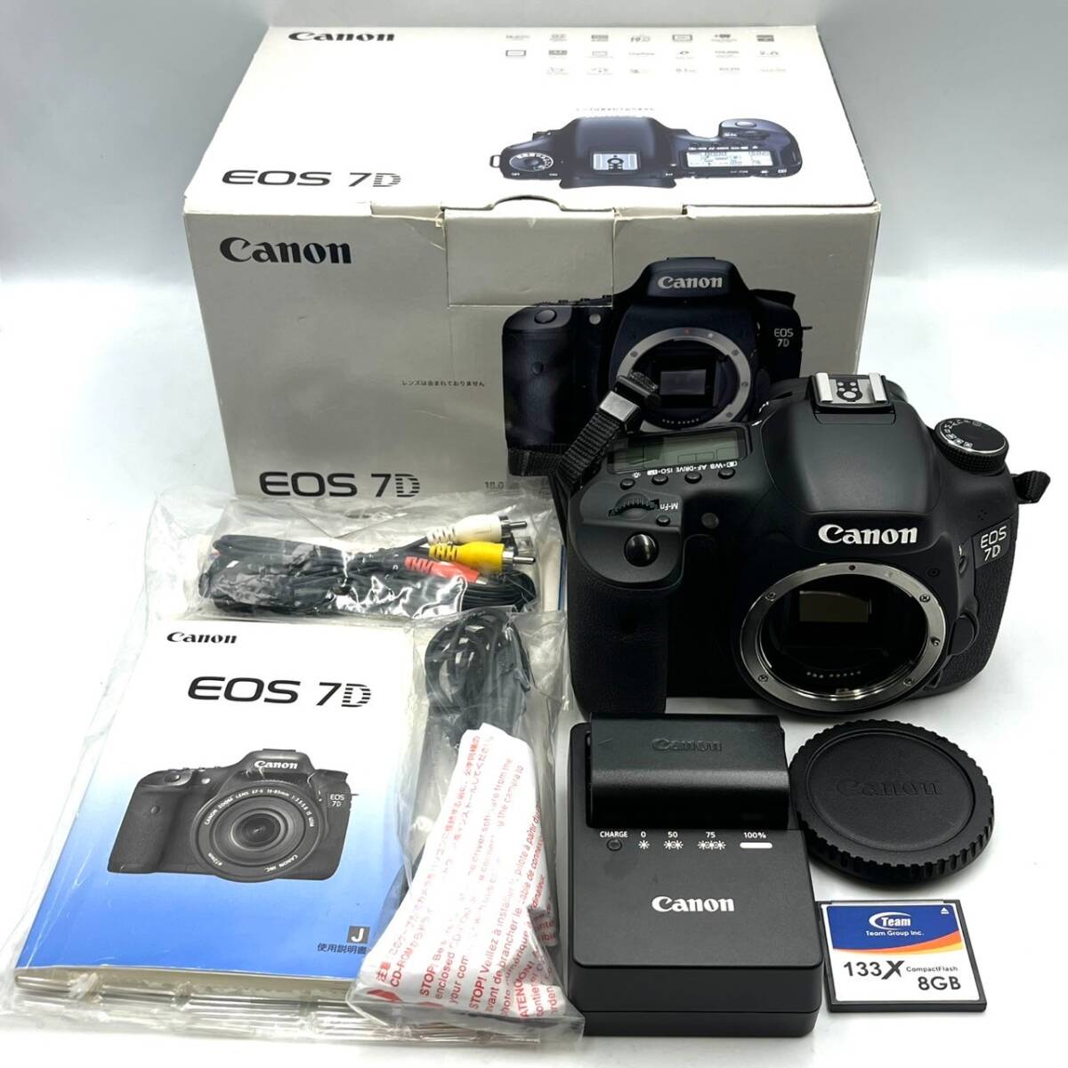 BAd133I 80 箱付き Canon DS126251 EOS 7D イオス デジタル一眼レフ 