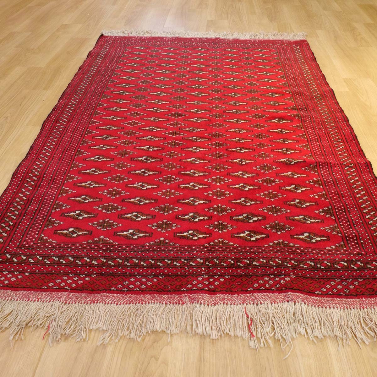 トルクメン - トルクメン産 セミアンティーク絨毯 1970年代 1200×800mm 