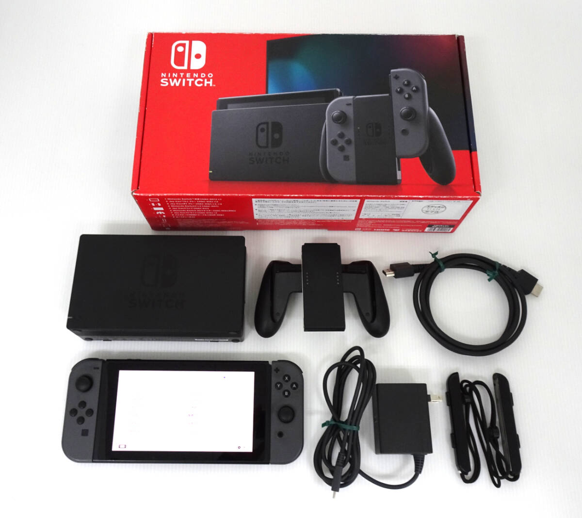 ジャンク Nintendo Switch ニンテンドースイッチ グレー バッテリー