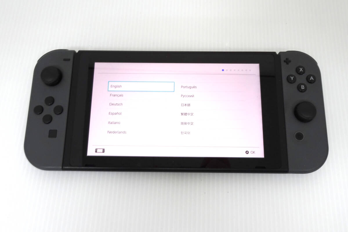 ジャンク Nintendo Switch ニンテンドースイッチ グレー バッテリー
