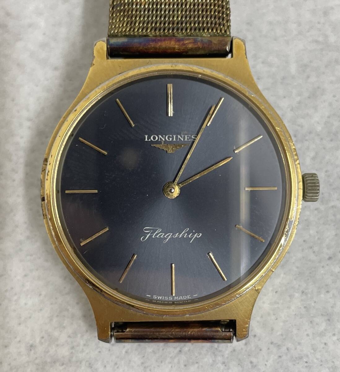 7464 LONGINES/ロンジン flagship 腕時計 2針 QZ/クォーツ 動作未確認 