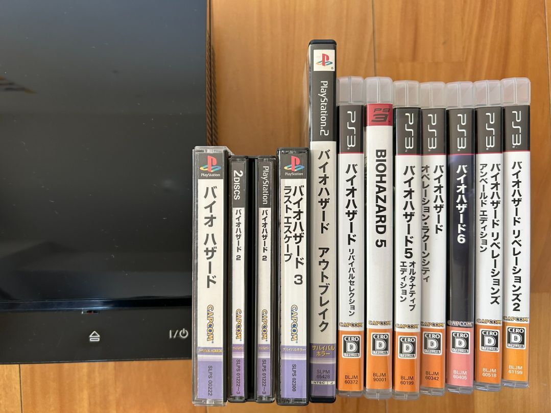 動作品 この1台でPS1,2,3ソフト(バイオハザード1～6)遊べるセット PS3