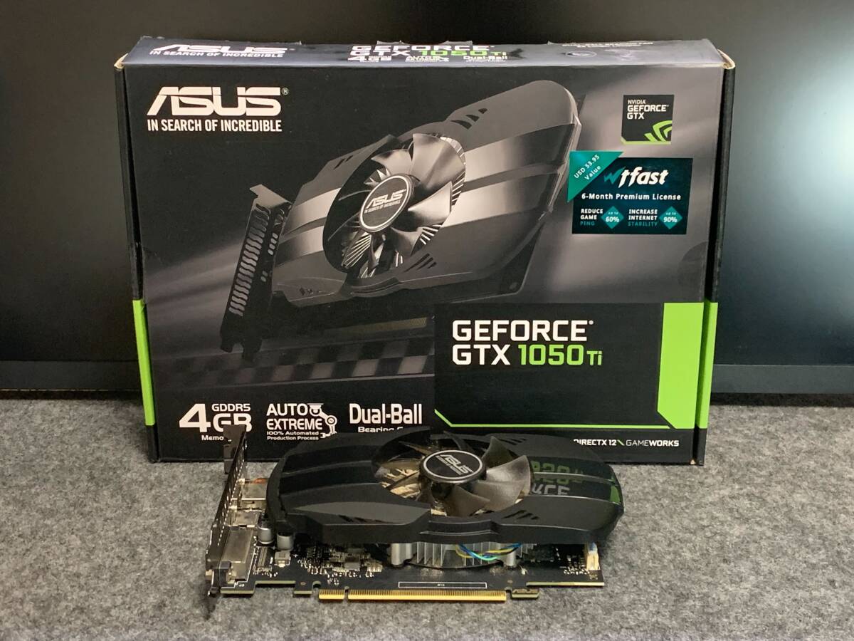 中古] [1円スタート] ASUS GeForce GTX 1050 Ti（PH-GTX1050TI-4G