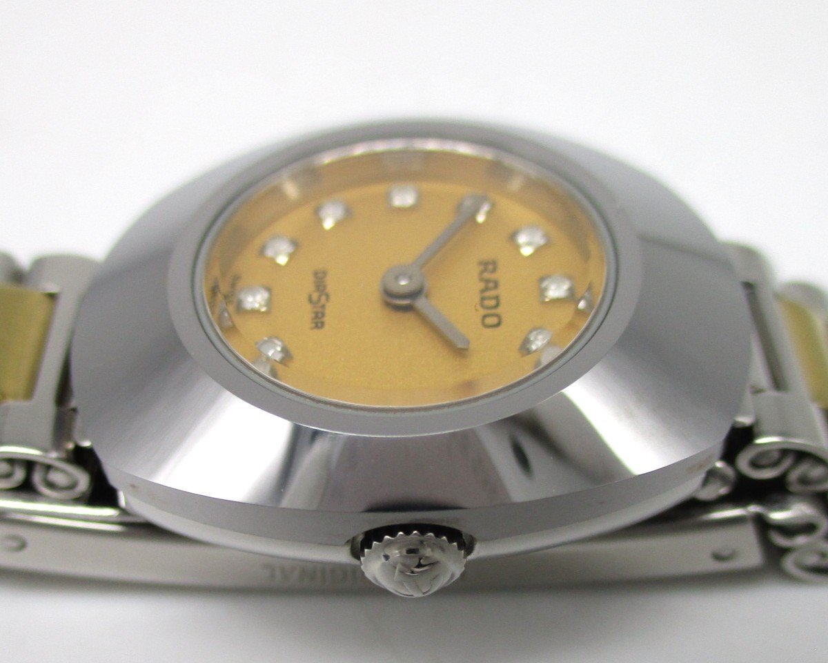 新品電池049 ラドー ダイアスター レディース 2Pダイヤ 人気 楽天