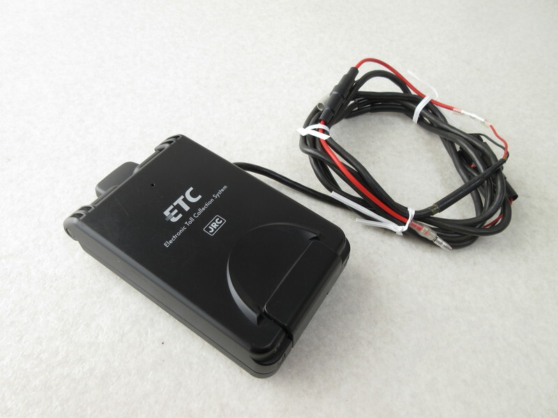ETC JRC アンテナ一体型 サービス品 日本無線 JRM-12 バイク用ETC車載器 アンテナ一体型 通電確認