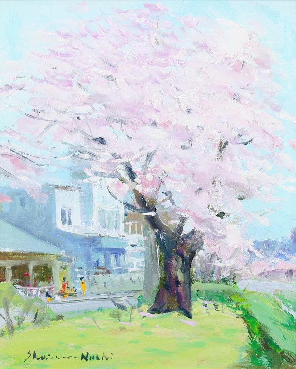 【真作保証】塗師祥一郎「待春の川辺」油彩6号 直筆サイン 共シール有り 絵画 真作保証】塗師祥一郎「待春の川辺」油彩6号 直筆サイン 共シール有り