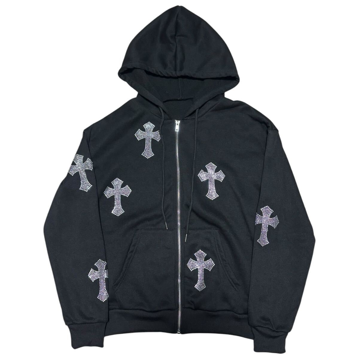 Japanese Label Y2K cross hoodie 14th addiction share spirit 