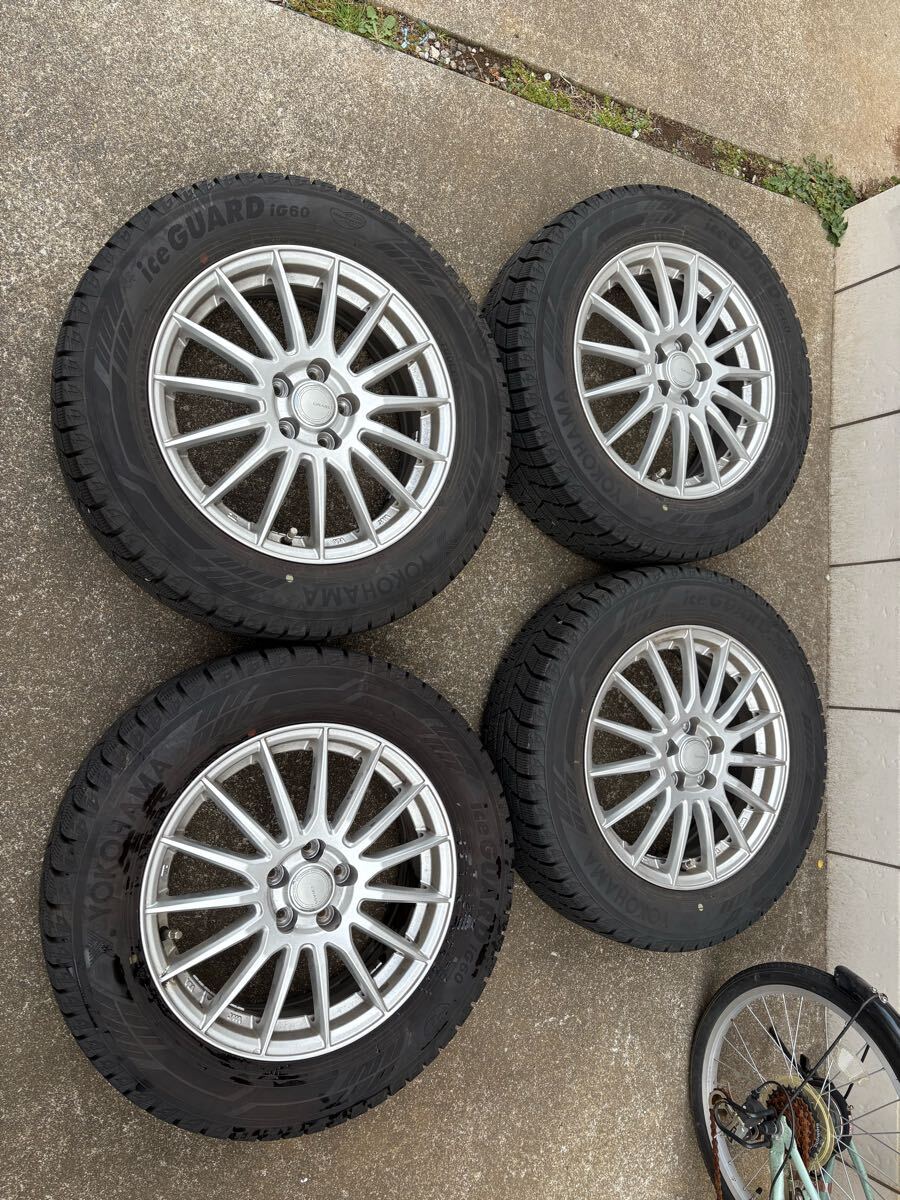 良品バリ山☆ヨコハマ 195/65R16☆スタッドレスセット☆ライズ・ロッキー 195/65R16 スタッドタイヤ 4本セット ヨコハマ アイスガード IG60