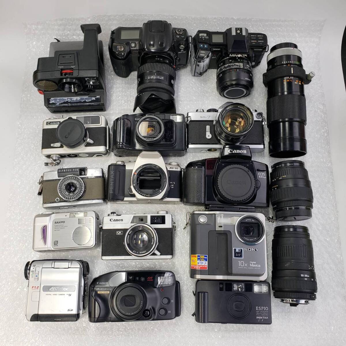 x/x/x/M024-554/10000/ カメラ・レンズまとめ 約10㎏ Canon キャノン