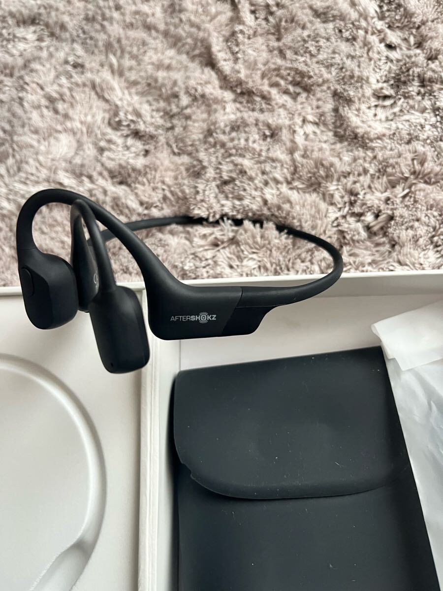 骨伝導イヤホン AS800 AfterShokz グレー T2376☆AFTER BLACK アフター