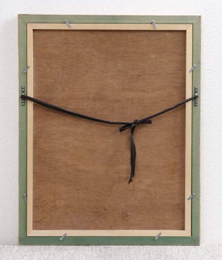 1円～ 真作保証 【エッジング】 舟越保武 「女の顔Ⅱ」 191/198 作者直筆サイン 額装 保存袋 状態良好_6