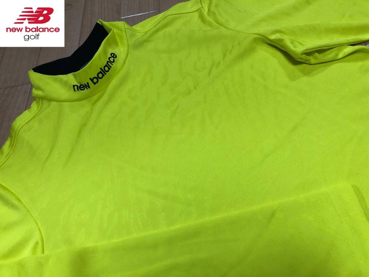 ・スピード発送 NewBalanceGolf(ニューバランスゴルフ) 秋冬 ストレッチ ハイネック 長袖Tシャツ 012-3267202(イエロー)５_1