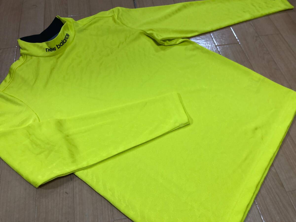 ・スピード発送 NewBalanceGolf(ニューバランスゴルフ) 秋冬 ストレッチ ハイネック 長袖Tシャツ 012-3267202(イエロー)５_2