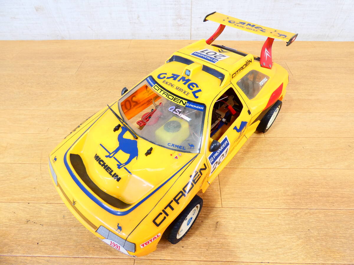 ジャンク ラジコンカー エンジンR/C シトロエン ZX ラリー イエロー