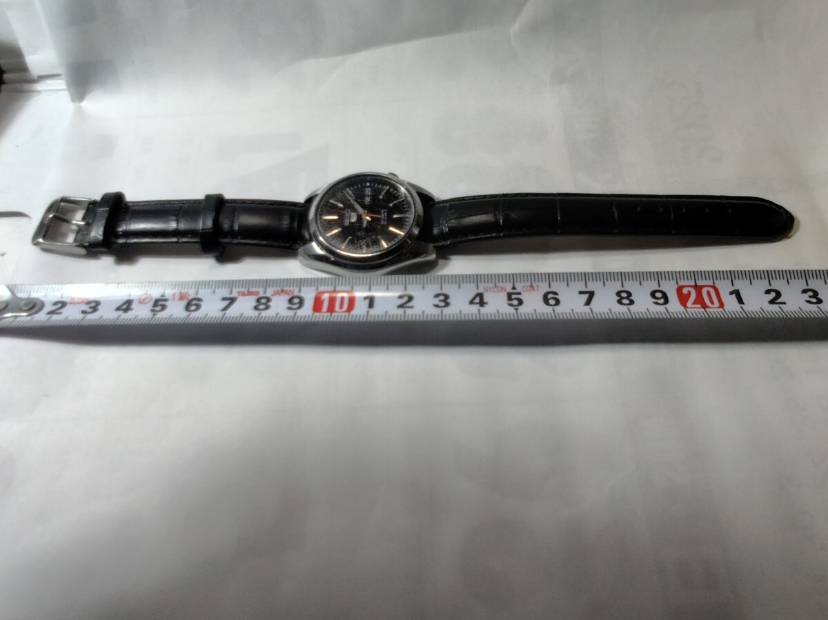SEIKO 5 セイコー ファィブ自動巻き デイデイト メンズ腕時計 裏スケ