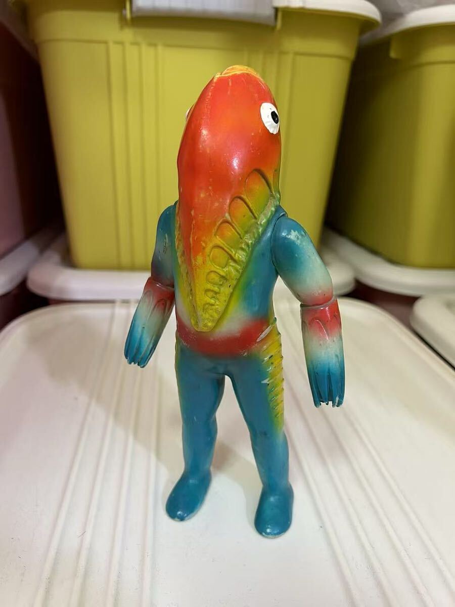 メトロン星人 マルサン 当時物ソフビ検)ブルマァク 旧バンダイ ウルトラマン マルサン ブルマァク メトロン星人 当時物 ウルトラセブン ソフビ