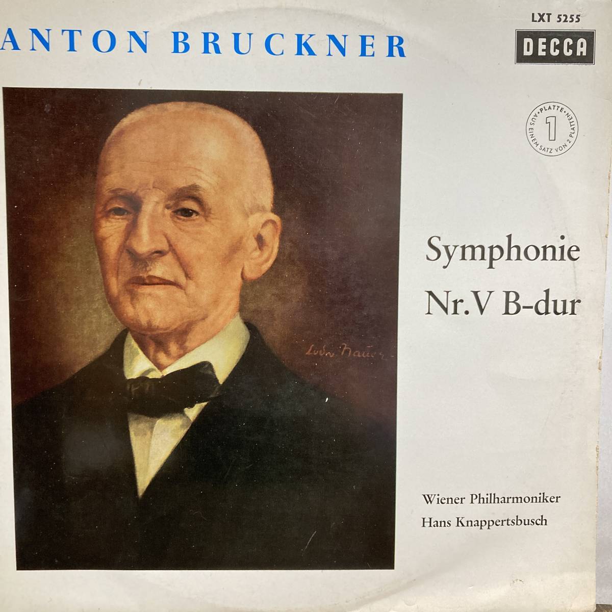 独デッカ クナッパーツブッシュ VPO ブルックナー 交響曲5番 2LP