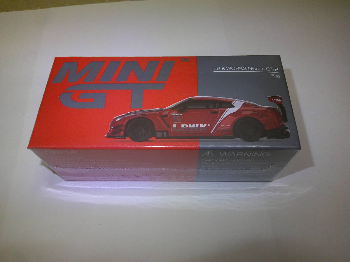 TSM MINIGT 1/64 LIBERTYWALK LB WORKS LIVERY NISSAN GT-R R35 RED 