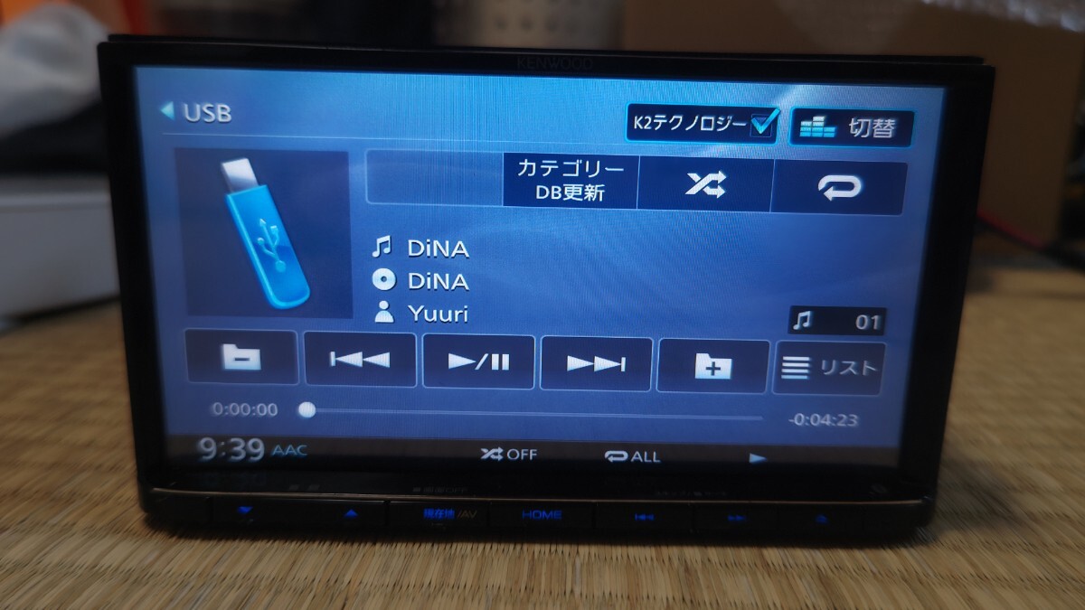 2#KENWOOD ケンウッド カーナビ MDV-L504 地図更新2023年第2版(2024春版