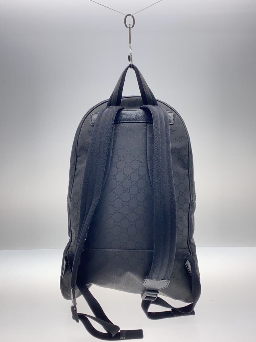 GUCCI◇リュック_GGナイロン/-/BLK 【公式通販】