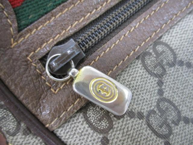 訳あり グッチ GUCCI ショルダーバッグ シェリーライン ブラウン ユニ 