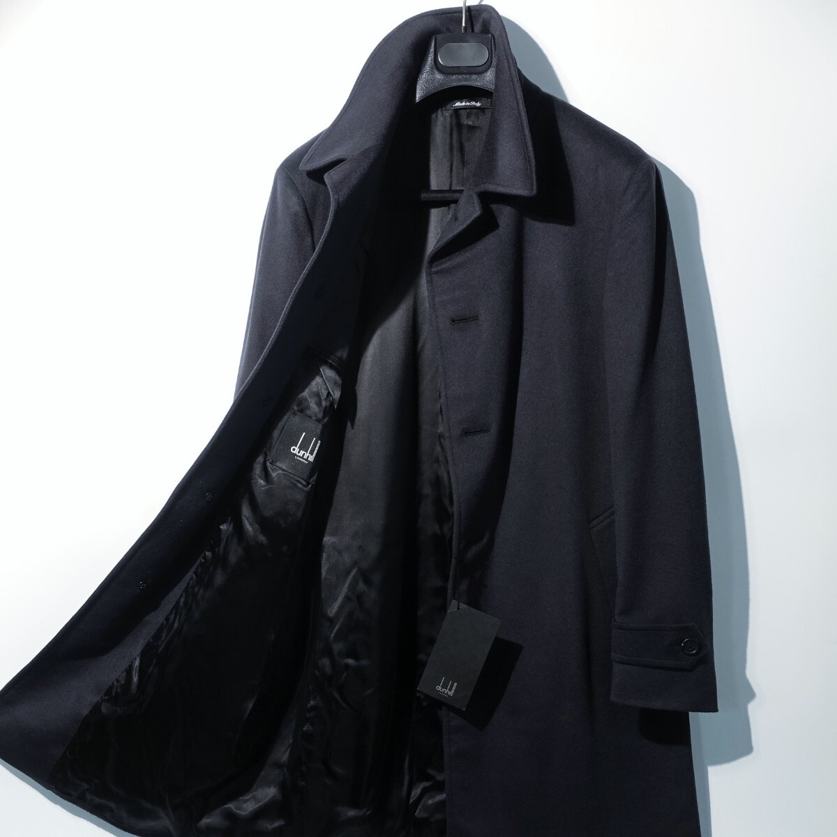 新品 Dunhill「最高峰/圧巻のピュアカシミヤ」ステンカラー/バルマ
