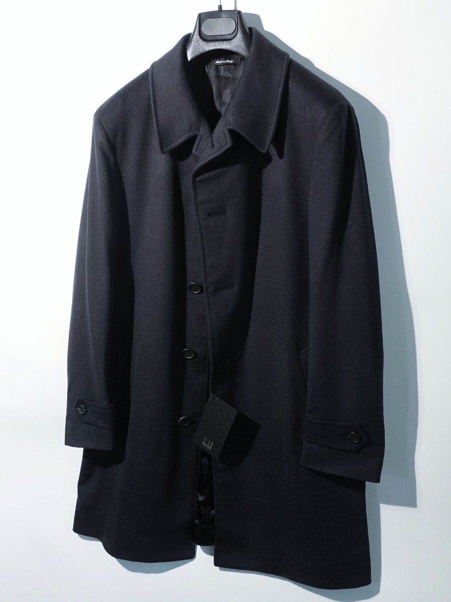 新品 Dunhill「最高峰/圧巻のピュアカシミヤ」ステンカラー/バルマ