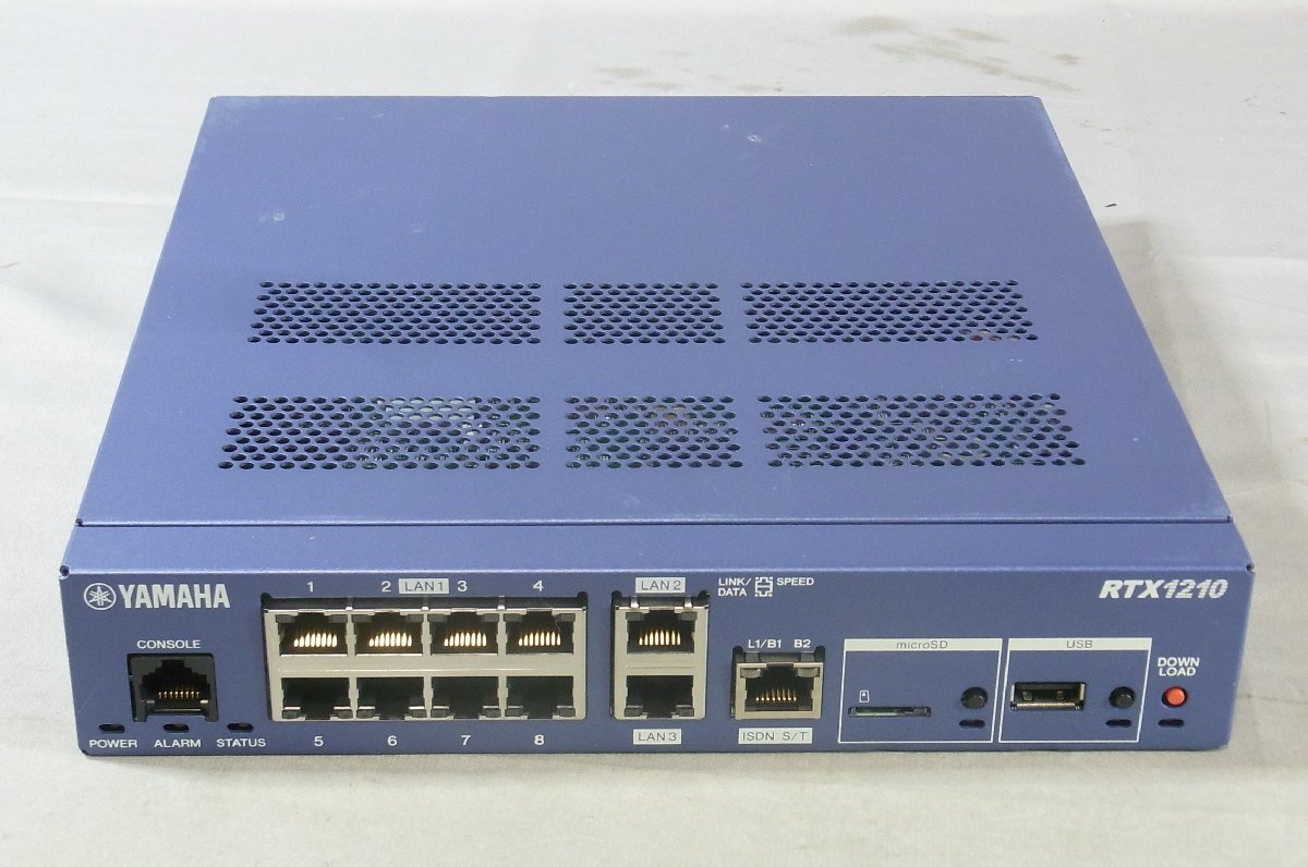 ジャンク【YAMAHA】ギガアクセス VPN ルーター RTX1210 初期化済 動作