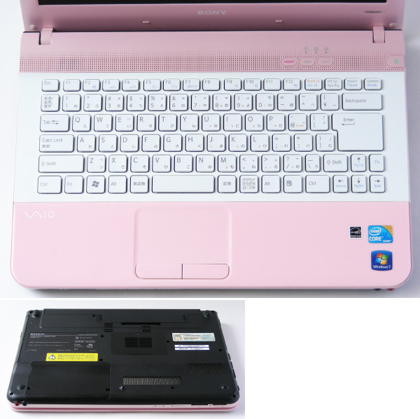 Windows10 ピンクVAIO▼Core i3/DVDS/14型コンパクトスリム/SONY_2