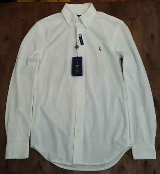 新品・値下 XS POLO ラルフローレン　BDシャツ 鹿の子生地 白