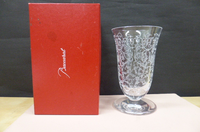 ☆共箱☆ Baccarat バカラ クリスタルガラス Erna エルナ フラワー