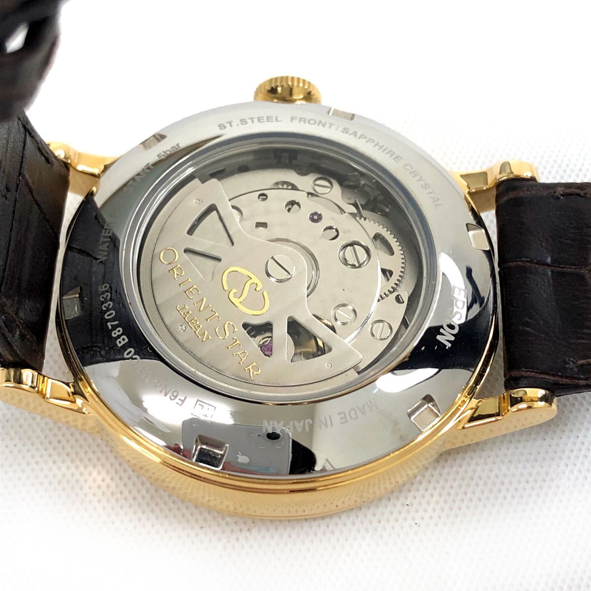 新品 ORIENT STAR オリエントスター エレガント クラシック 腕時計 RK-AU0001S 自動巻き 機械式 オートマ カレンダー パワーリザーブ_4