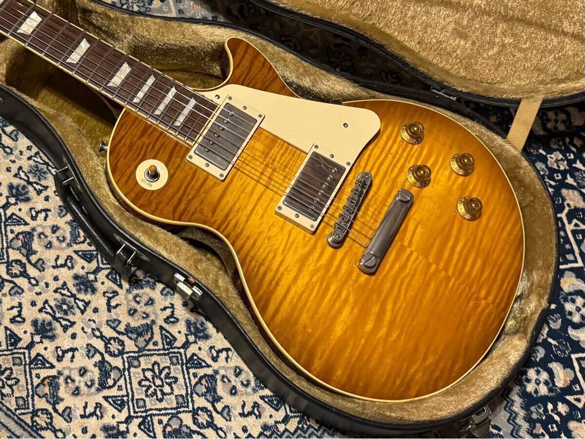 希少品 日本製 山野楽器限定 2001年製 Epiphone Les Paul Standard HoneyBurst Japan エピフォン ジャパン レスポール スタンダード 4.2kg_3